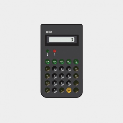 ET 66 calculator, 1987, by Dietrich Lubs for Braun