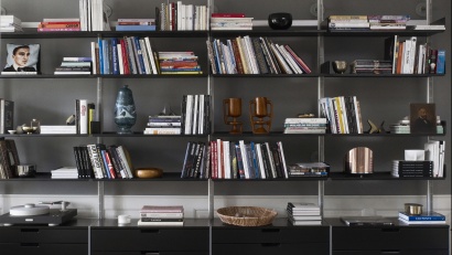 606 Universal Shelving System installed at The Apartment