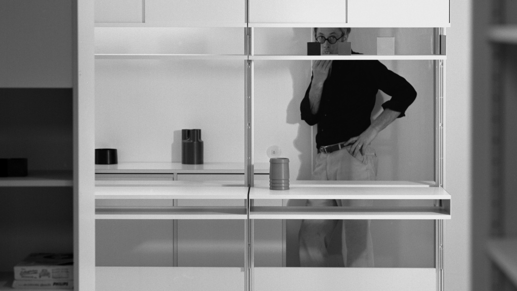 Dieter Rams in his home kitchen