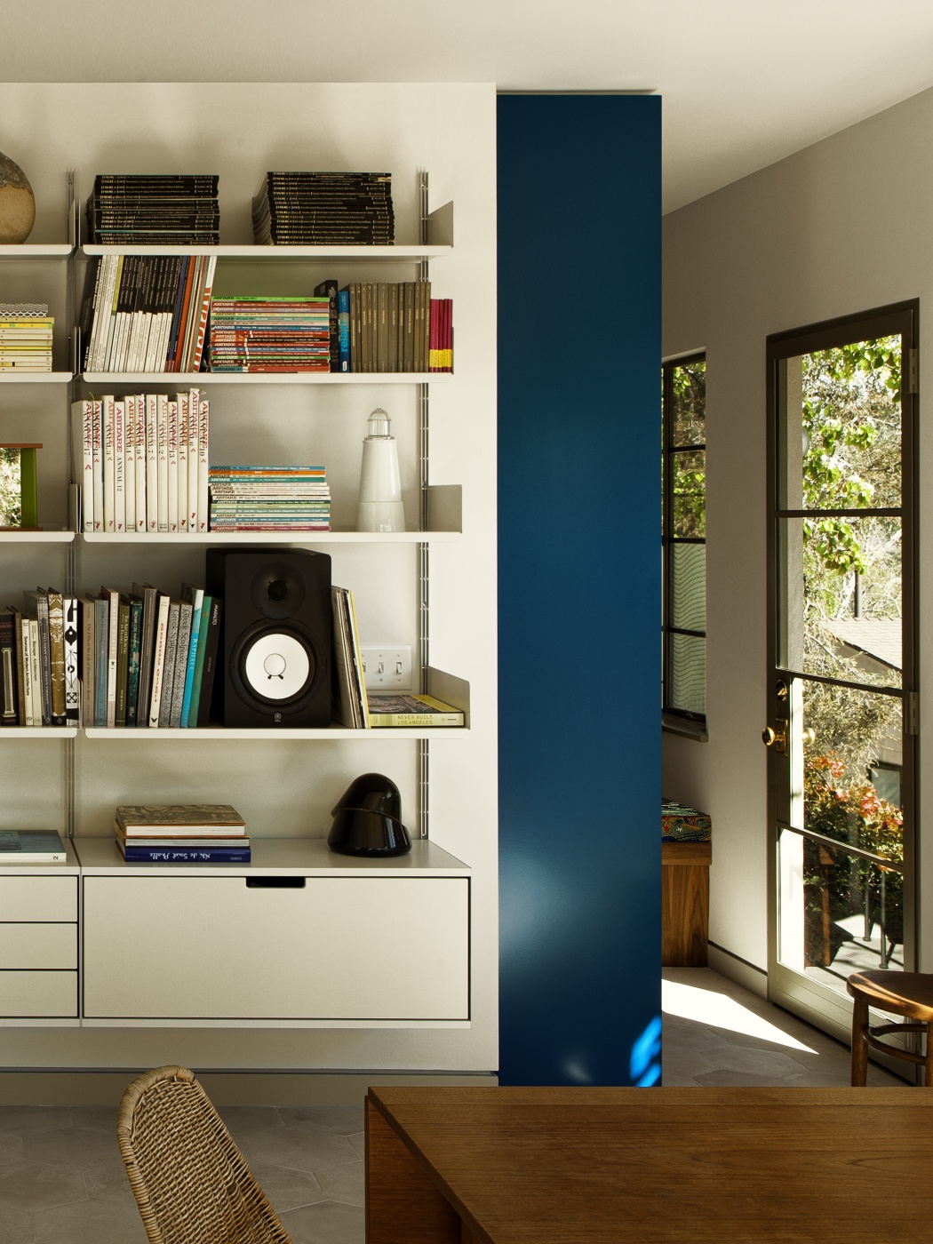 The Archers Los Angeles interior with Vitsoe’s 606 Universal Shelving System by Dieter Rams