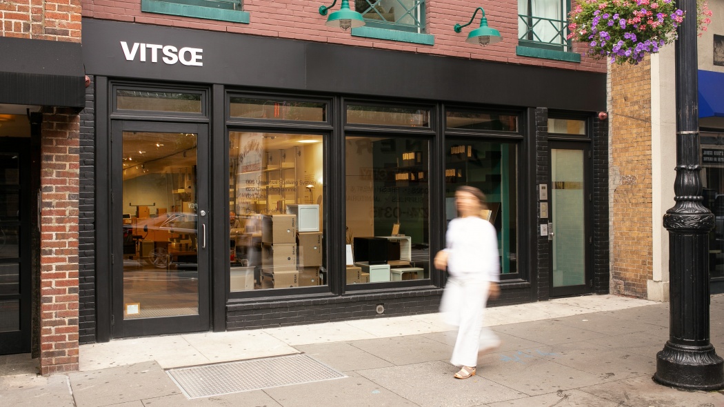 Vitsœ New York shop entrance at 17 West 8th Street, USA