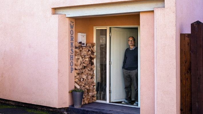 Maurice at the former Whittle workshop