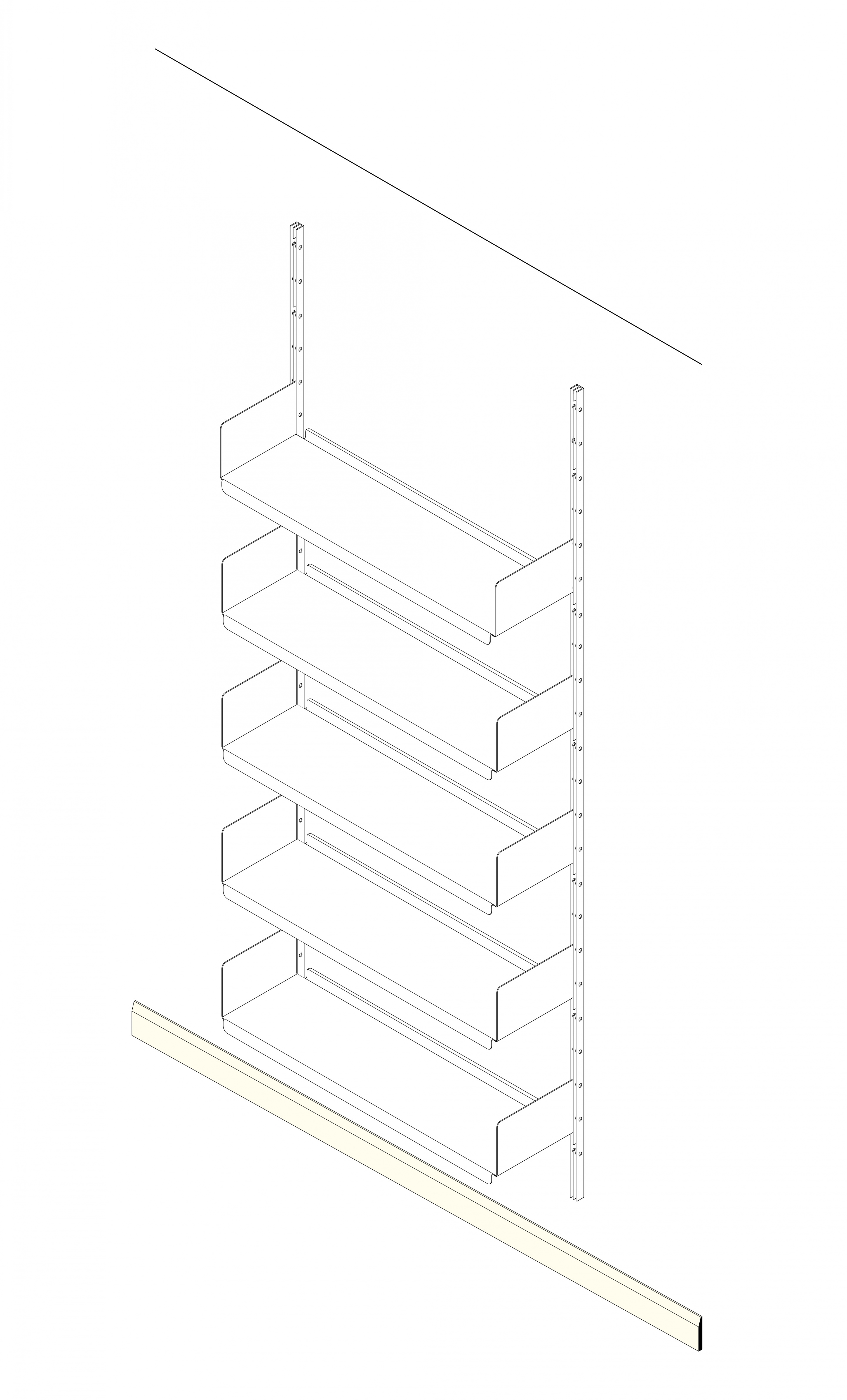 Wall mounted 606 structure illustration