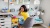 Vitsœ 606 Universal Shelving System for children room, wall-mounted off-white.