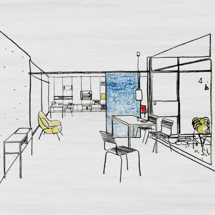 Dieter Rams's 1955 sketch