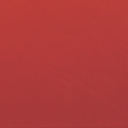 Full-grain leather sample in colour red