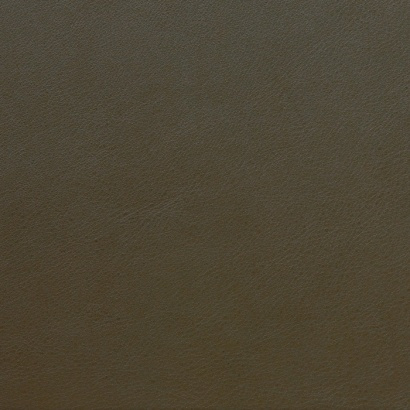 Full-grain leather sample in colour olive brown