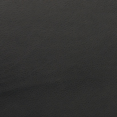 Full-grain leather sample in colour black